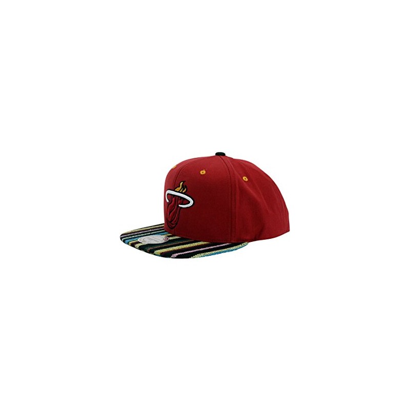 Miami Heat Native Stripe Adjustable Snapback Hat/Cap