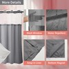 Hookless Shower Curtain with Snap in Liner 71" x 74"