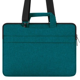 DOMISO 14 Inch Waterproof Laptop Bag Briefcase Shoulder Bag Notebook Bag for 14 Inch Lenovo IdeaPad Yoga 710 ThinkPad A475/Acer Aspire 1 Swift 3/HP Stream 14 Pavilion 14/Asus/Dell, Teal, teal
