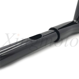 NBX- Replacement of (HB017) Black 10" Rise T-Bars Handlebar Drag Bar For Compatible with Harley 1996-2017 Sportster Dyna Softail /