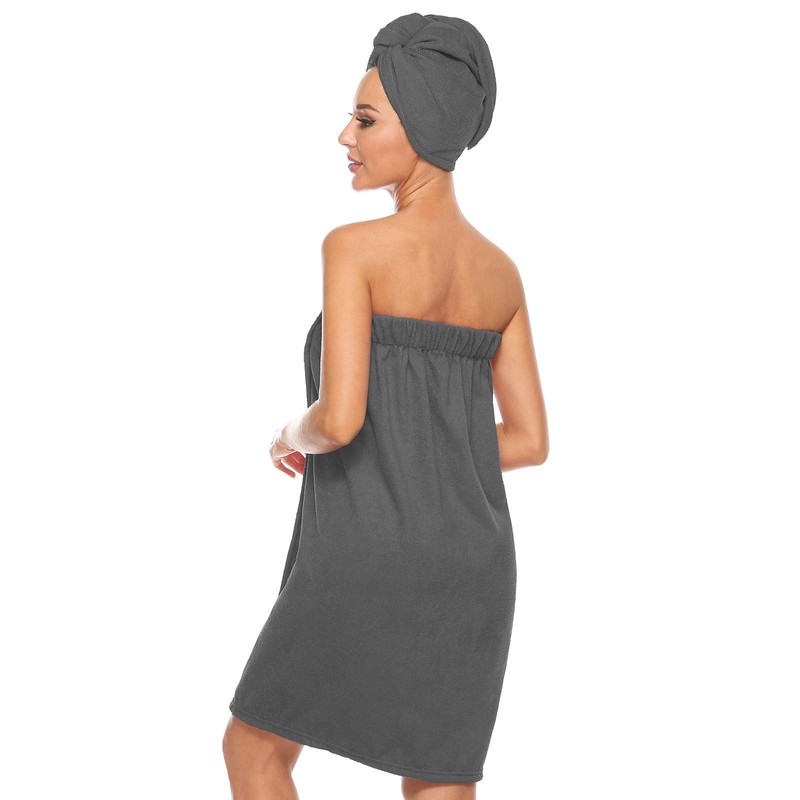 ROSYLINE Bath Towel for Women Towel Wrap with Hair Drying&Adjustable