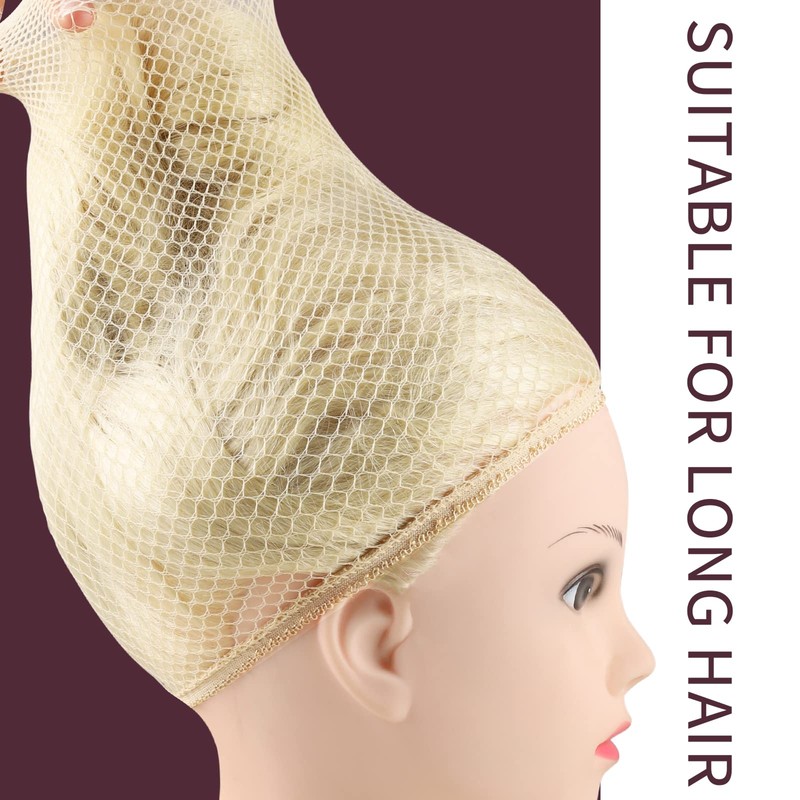 FANDAMEI Wig Caps Net, 4PCS Wig Caps Mesh Net Open