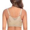 Curyon Women’s Minimizer Bra Front-Close Bras Wireless Full Figure Wirefree