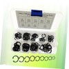 VILLFUL Complete 65mn Carbon Steel Snap Ring Kit 100 Pieces