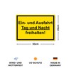 Strobo Einfahrt und Ausfahrt freihalten Sign, 20 x 30 cm,