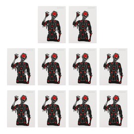 10Pcs Shooting Targets Paper Archery Paper Targets Bow Arrow Hunting Shoot Accessories 45x32cm Zombie Skull