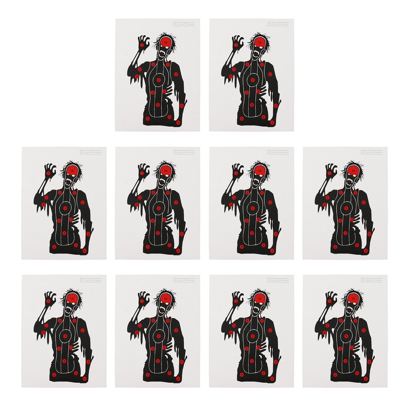 10Pcs Shooting Targets Paper Archery Paper Targets Bow Arrow Hunting
