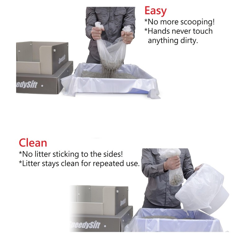 SpeedySift Standard Sifting Liner Refills, 35”x31”, 4 Packs (56 Counts)