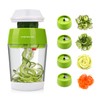 MENNYO Spiral Vegetable Cutter with Container, 4 in 1 Vegetable