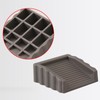 Rubber Door Stoppers Wedge,Bidirectional Door Stops,Small Size Cube Doorstop for