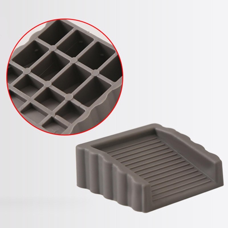 Rubber Door Stoppers Wedge,Bidirectional Door Stops,Small Size Cube Doorstop for