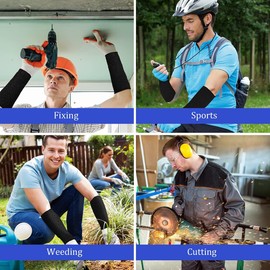 Zicojia 3 Pairs Arm Protectors for Thin Skin and Bruising Cut Forearm Sleeve Level 5 Arm Burn Protection Sleeve