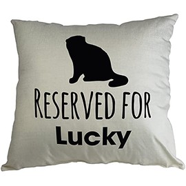 Hippowarehouse Reserved for Scottish Fold cat name Printed Accessory Cushion Cover Optional Infill 41x41cm