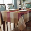 SASTYBALE Rectangle Tablecloth Checkered Style Polyester Table Cloth Spillproof Wrinkle
