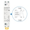 Baomain 110V AC 2-Pole Modular Contactor, 20A 1NO1NC Normally Open