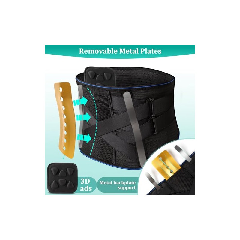 Back Brace for Men Lower Back Pain with 3D Lumbar
