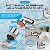 Extensor de Grifo Giratorio 1080°, Aireador Universal para Cocina y