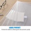 Sooez 24 Pack Plastic Envelopes Poly Envelopes, Clear Document Folders