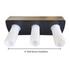 Laguna Brass 3330ABN Mobile Home Two Handle Non-Metallic 4" Shower