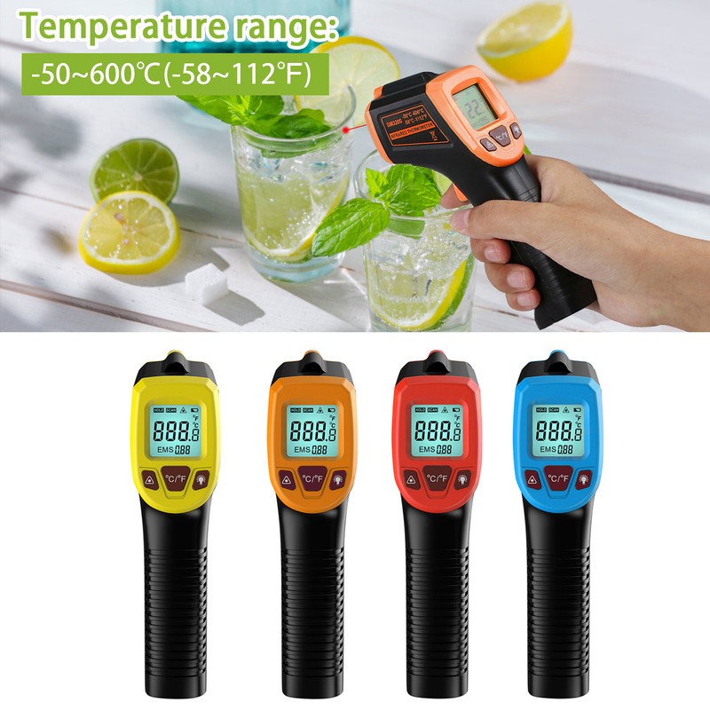 Infrared Thermometer, Non-Contact Digital Laser Temperature Gun -58°F to 1112°F