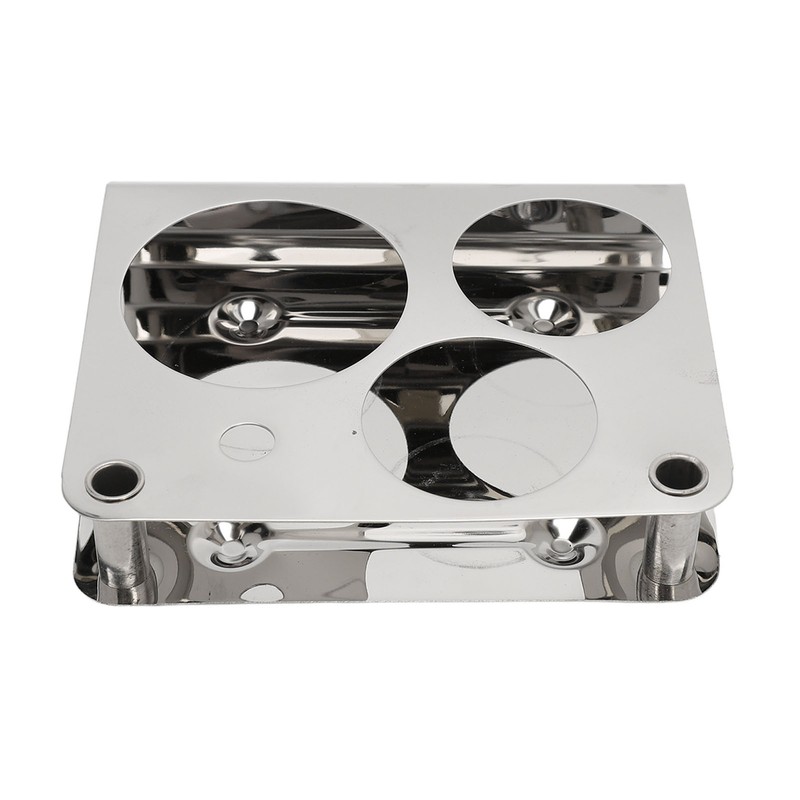 Stainless Steel Nail Powder Holder Thickening Sturdy Dustproof Smooth Surface