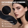 LuxeTress Clip-In Real Hair Extensions, 55 cm, 120 g, 7
