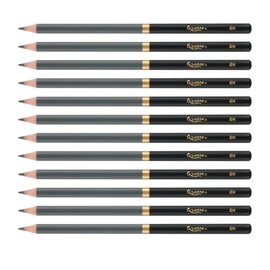 Cezanne Graphite Drawing Pencils Set - 4H, Set of 12 Break-Resistant Graphite Lead, Easy-to-Sharpen Sketch Pencils, Master Artist Quality Graphite Pencils for Technical and Artistic Drawing
