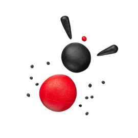 Staedtler 8035 12 ST Modelling Clay, Glitter Rot, Schwarz