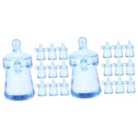 jojofuny 2sets Miniature Baby Bottles Toys Acrylic Baby Bottle Models and Party Supplies 30pcs*2