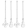 QLXHBOT Ceiling Fan Pull Chain Set, Bulb and Fan Pattern