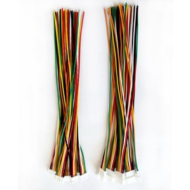 BOJOUL for 8 Sets JST PH 2.0mm 6 Pin 26AWG Male + Female Connector Plug with Wire Cable 20cm Used in PCB Toys Household Appliances etc