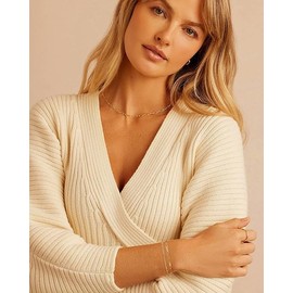 Jenosy Women's 14K Gold-Plated Bracelet, V