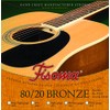 Set of FISOMA Guitar Strings 80/20 Bronce Medium