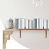 Antrader 2PCS Wooden Shelf Brackets,6" Wall Mount Natural Wood Bracket,Solid