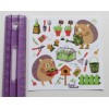 Violette Stickers - HEDGEHOG GARDEN - 4x4 Square of NEW