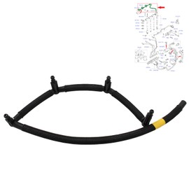 BIAREN Fuel Injector Leak Off Return Pipe for Ford Fiesta Focus C-Max 1.6 TDCI Peugeot 206 207 308 Partner Citroen C2 C3 C4 Berlingo 1.6 HDI Volvo C30 S40 S80 V50 V70 1.6 D 1574Q5 3M5Q9K022DC 1441256