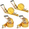 4Pack Heavy Duty Ratchet Straps, 2Inch 20Ft Tie Down Straps
