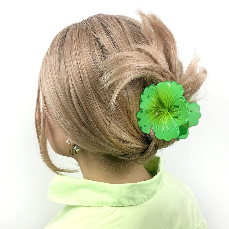 6 Pack Flower Hair Claw Clips for Women - Non-Slip