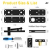 Heavy Duty Hidden Door Hinge - 600LB Load Bearing, 360°