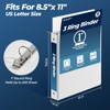 1 Inch 3 Ring Binders 12 Pack, Clear View Binder