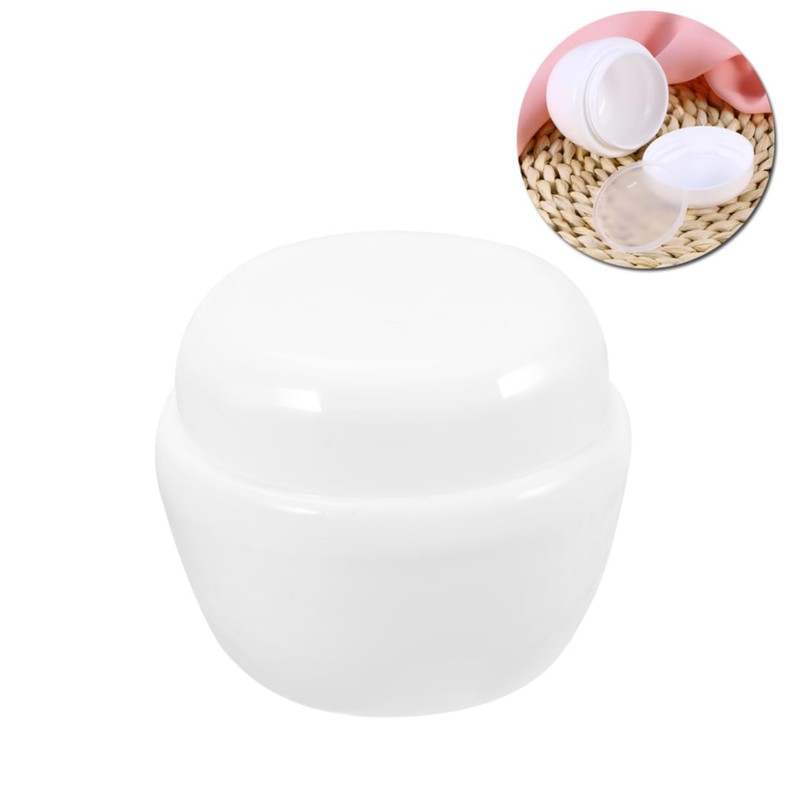 FRCOLOR 50g Mushroom Cream Travel Bottle Leakproof Wide Mouth Plastic