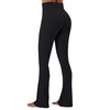 Sunzel No Front Seam Crossover Flare Leggings for Women Hidden