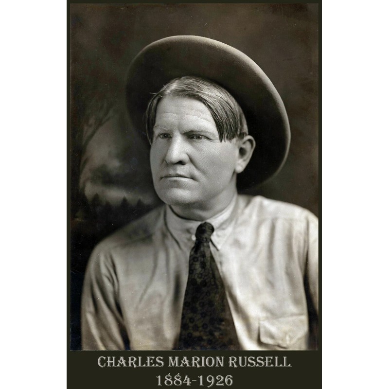 Bronc to Breakfast Charles M. Russell Cowboy Western Horses Paper