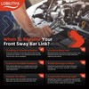LOBIUTIYA K80894 Front Stabilizer Sway Bar End Link Kit with