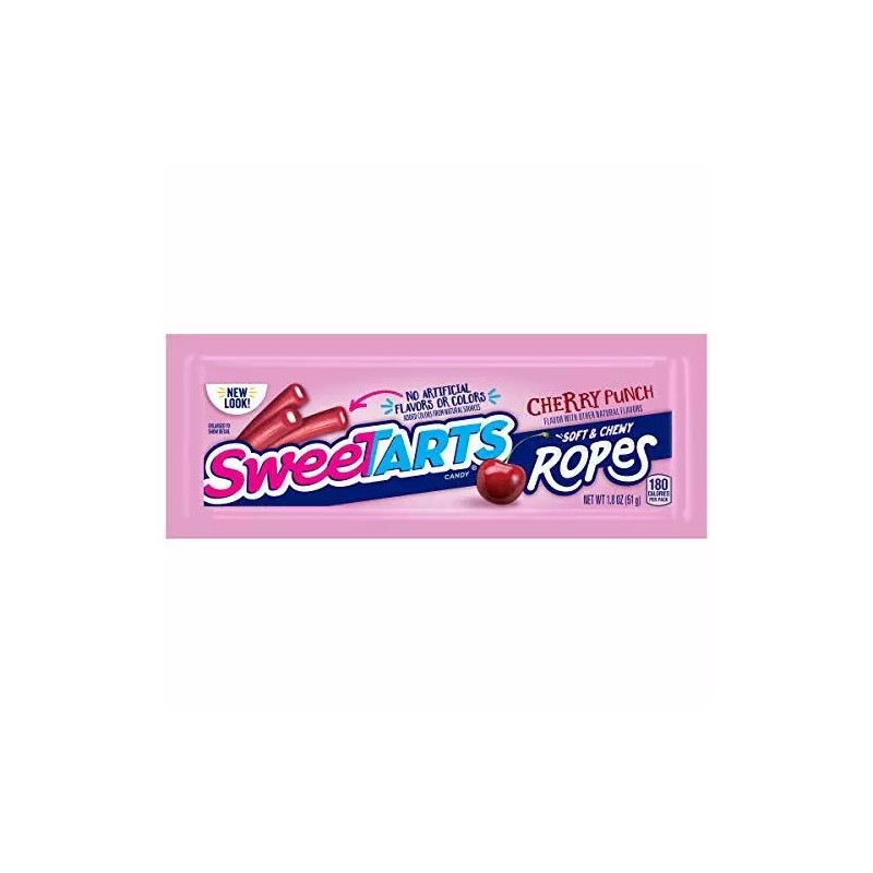 SweeTARTS Ropes, Cherry Punch, 1.8 Ounce, (Pack of 24)