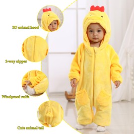 TONWHAR Kid's and Toddler's Costume Baby Animal Outfit Baby Boys' Girls' One-Piece Rompers Jumpsuit