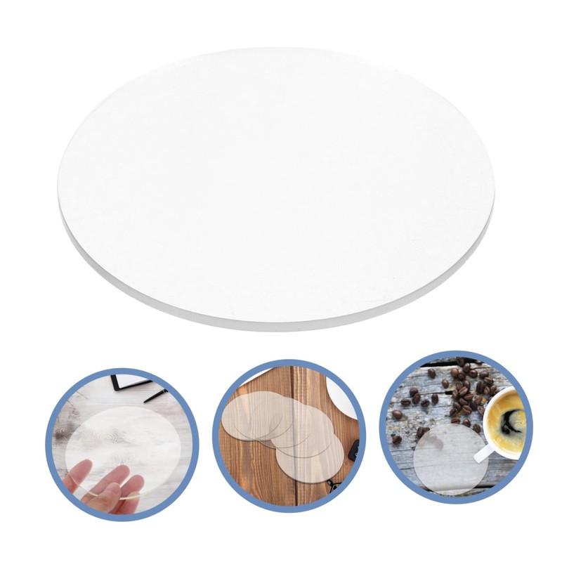 CIYODO 5pcs Transparent Acrylic Circles Smooth Edge Acrylic Discs for