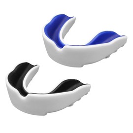 2er Pack Sportmundschutz für Kinder und Jugendliche - Mundschutz für den Sport mit Etui (BPA-frei) für Boxen, Fußball, Hockey, Karate, Rugby für Jungen und Mädchen