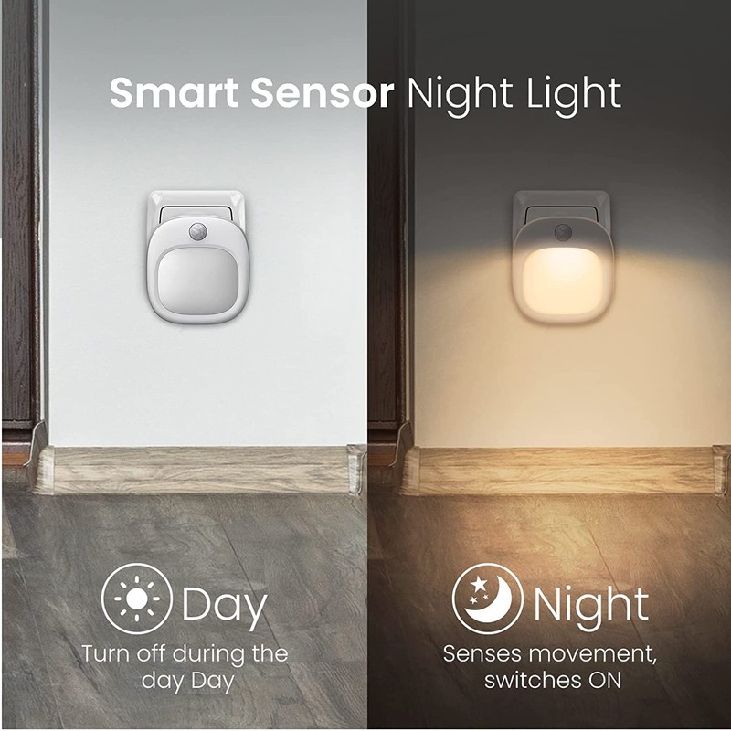Night Light Socket with Motion Sensor, Soft LED Night Light
