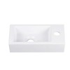 DeerValley DV-1V081RA Wall Mount Sink, Mini Rectangle Bathroom Sink, Small